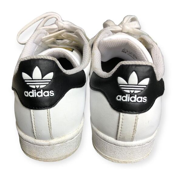 Adidas Originals Women's Superstar 3-Stripes Sneaker White/Black 6.5 - Picture 4 of 6